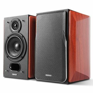 Edifier P17 Passive Bookshelf Speakers - 2-Way Speakers with Built-in Wall-Mount Bracket - Perfect for 5.1, 7.1 or 11.1 Side/Rear Surround Setup - Pair - Needs Amplifier or Receiver to Operate